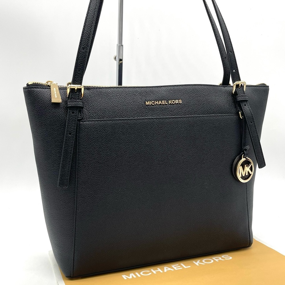 Michael Kors Voyager Large Tote Bag Black - Picture 4 of 13